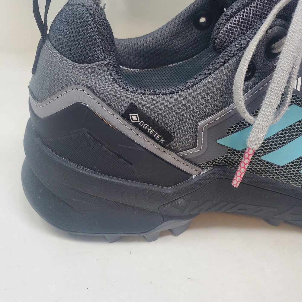Adidas Terrex Women’s Trail Running Shoes - Gray with Aqua - Picture 3 of 13